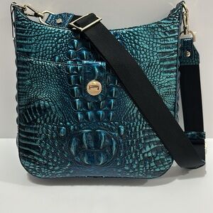 Brahmin Leia crossbody blue patina